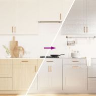 Стикер за мебели, самозалепващ, сребрист, 90x500 см, PET