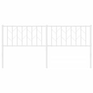 Метална резервна табла за легло, бяла, 180 см