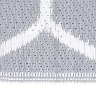 Килим за открито, ARAKIL сив, 80x250 см, PP