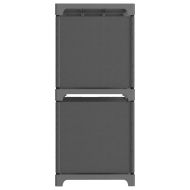 Органайзер с 4 отделения, сив, 69x30x72,5 см, плат