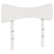 Горна табла, бяла, 90 см, масивно дърво бор