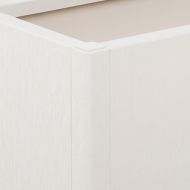 Градински сандък с пергола, бял, 80x36x140 см, PP