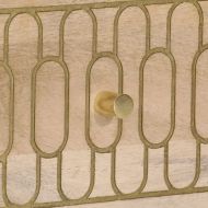 ТВ шкаф, 70x33x46 см, масивно мангово дърво