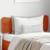 Горна табла за легло, восъчнокафява, 90 см, масивно дърво бор