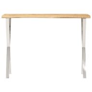 Конзолна маса с жив ръб 105x33x76 см масивно мангово дърво