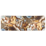 Многоцветно кухненско килимче 60x180 см перящо противоплъзгащо