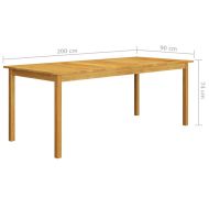 Градински трапезен комплект, 7 части, бежов