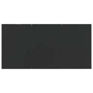 Градински трапезен комплект 9 части черен полиратан и стомана