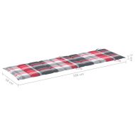 Градински шезлонг с масичка и шалте, акациево дърво масив