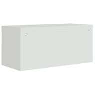 Шкаф за папки светлосив 90x40x180 см стомана