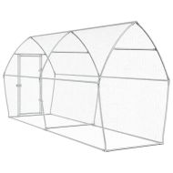 Клетка за пилета сребриста 400x105x182 см поцинкована стомана