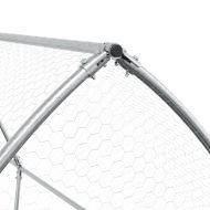 Клетка за пилета сребриста 400x105x182 см поцинкована стомана