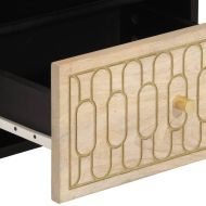 Нощни шкафчета, 2 бр, 40x33x46 см, манго масив