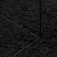 Шаги килим с дълъг косъм "PAMPLONA" модерен черен 140x200 см