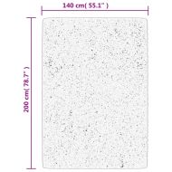 Шаги килим с дълъг косъм "PAMPLONA" модерен черен 140x200 см