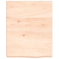 Плот за баня 40x50x(2-6) см необработено масивно дърво