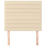 Табла за легло, кремава, 100x5x118/128 см, плат