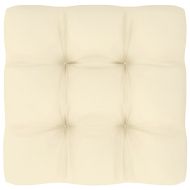 Градински лаундж комплект, 9 части, с възглавници, бор масив