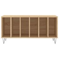 Шкаф за винилови плочи сонома дъб 100x38x48 см инженерно дърво