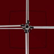 Професионална сгъваема шатра със стени алуминий 2x2 м бордо