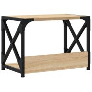 Стойка принтер 2 нива сонома дъб 44x26x31,5 см инженерно дърво