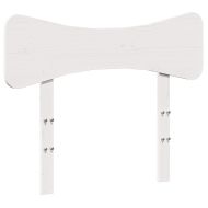 Горна табла, бяла, 100 см, масивно дърво бор