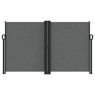 Прибираща се странична тента, антрацит, 140x600 см
