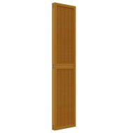 Разделител за стая, 4 панела, кафяв, дърво пауловния масив