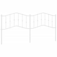 Метална резервна табла за легло, бяла, 200 см