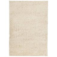 Шаги килим с дълъг косъм "PAMPLONA" модерен златист 140x200 см