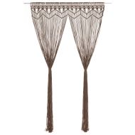 Завеса макраме, таупе, 140x240 см, памук