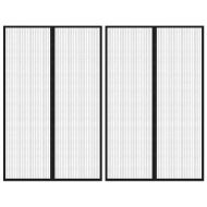 Магнитни завеси против насекоми за врата 2 бр черни 220x130 см