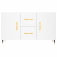 Сайдборд, бял, 100x36x60 см, инженерно дърво