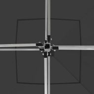 Професионална сгъваема шатра + стени алуминий 3х3 м антрацит