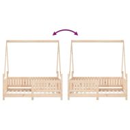 Рамка за детско легло, 70x140 см, масивна борова дървесина