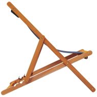 Сгъваеми плажни столове, 2 бр, сини, текстил