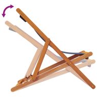 Сгъваеми плажни столове, 2 бр, сини, текстил