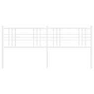 Метална резервна табла за легло, бяла, 193 см
