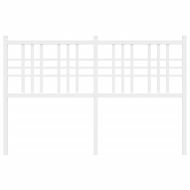 Метална резервна табла за легло, бяла, 120 см