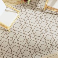 Килим за открито и закрито къс косъм шарен 190x300 см неплъзгащ