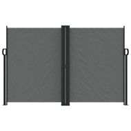 Прибираща се странична тента, антрацит, 160x1000 см