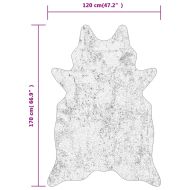Килим черно и бяло 120x170 см шарка зебра миещ