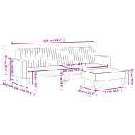 Комплект дивани 2 части черен кадифе