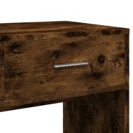 Тоалетка с огледало, опушен дъб, 80x39x80 см