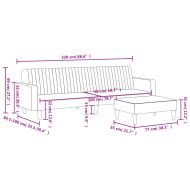 Комплект дивани от 2 части, тъмносиво, кадифе