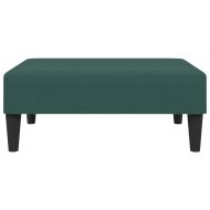 Комплект дивани от 2 части, тъмнозелен, кадифе