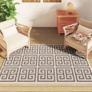 Килим за открито и закрито къс косъм шарен 120x180 см