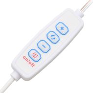 LED тоалетка с шкаф, сив сонома, инженерно дърво