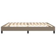 Рамка за легло с пружини, таупе, 200x200 см, плат