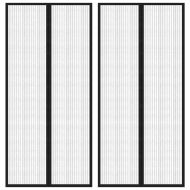 Магнитни завеси против насекоми за врата 2 бр черни 220x110 см